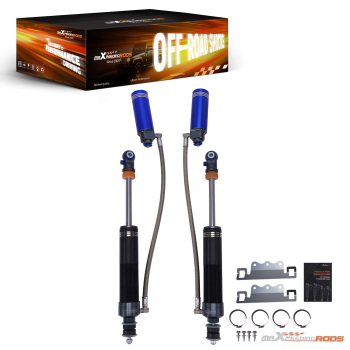 Front Reservoir Shocks 10 Level Damping For 14-25 compatible for Dodge Ram 2500 0-2 Lift 4WD