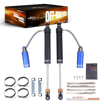 Pair Front Shocks10 Way Damper Reservoir 4-6 Lift compatible for Ram 2500 3500 94-10