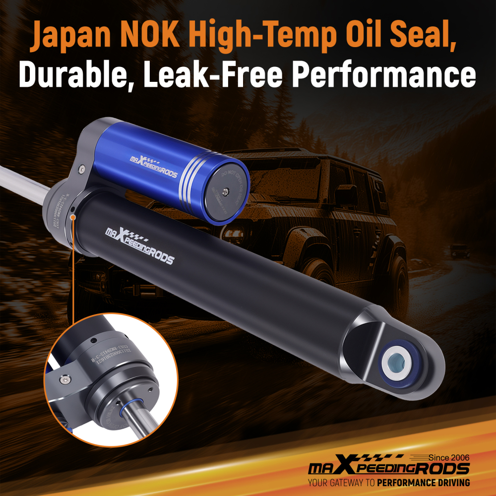 Rear Shocks w/ Reservoir 10 Way Damper compatible for Dodge Ram 2500 1994-10 4WD 5-6 Lift