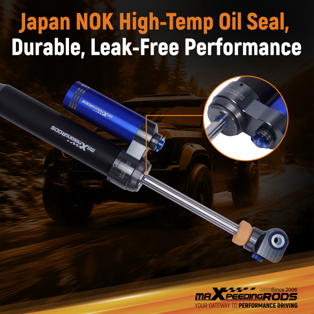 Rear Shock w/ Reservoir compatible for Chevy Silverado GMC Sierra 1500 19-25 Lifted 0-2