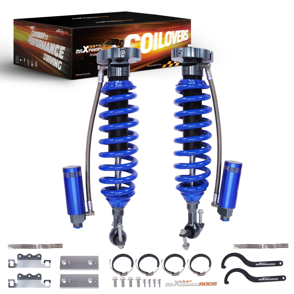 Front Shocks W/ Damper Adjustable Reservoir For 19-24 compatible for Chevy Silverado 1500