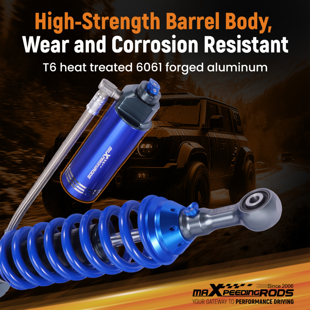 10 Way Damping Remote Front Shocks 0-3 Lift For 2005-2023 compatible for Toyota Tacoma