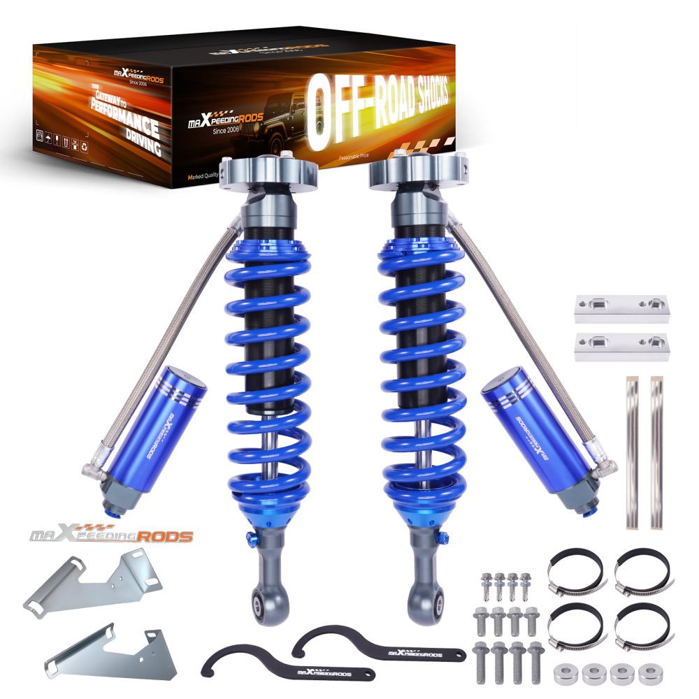 10 Way Damping Remote Front Shocks 0-3 Lift For 2005-2023 compatible for Toyota Tacoma