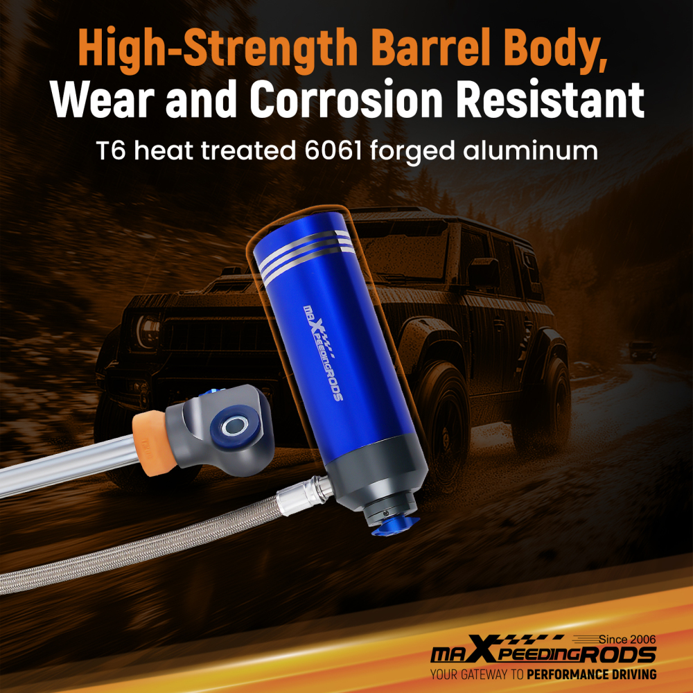 MaXpeedingrods Remote Reservoir Front Shocks compatible for Jeep Wrangler JL 18-25