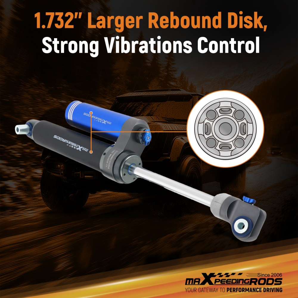 MaXpeedingrods 2x Rear Reservoir Shock compatible for Jeep Wrangler JL 18-25