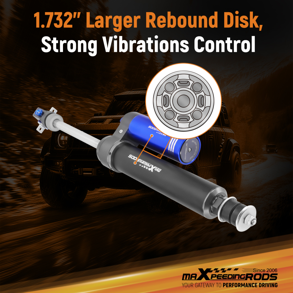 Remote Reservoir 2-3.5 Lift Rear Shocks compatible for JEEP Wrangler TJ 1997-2006