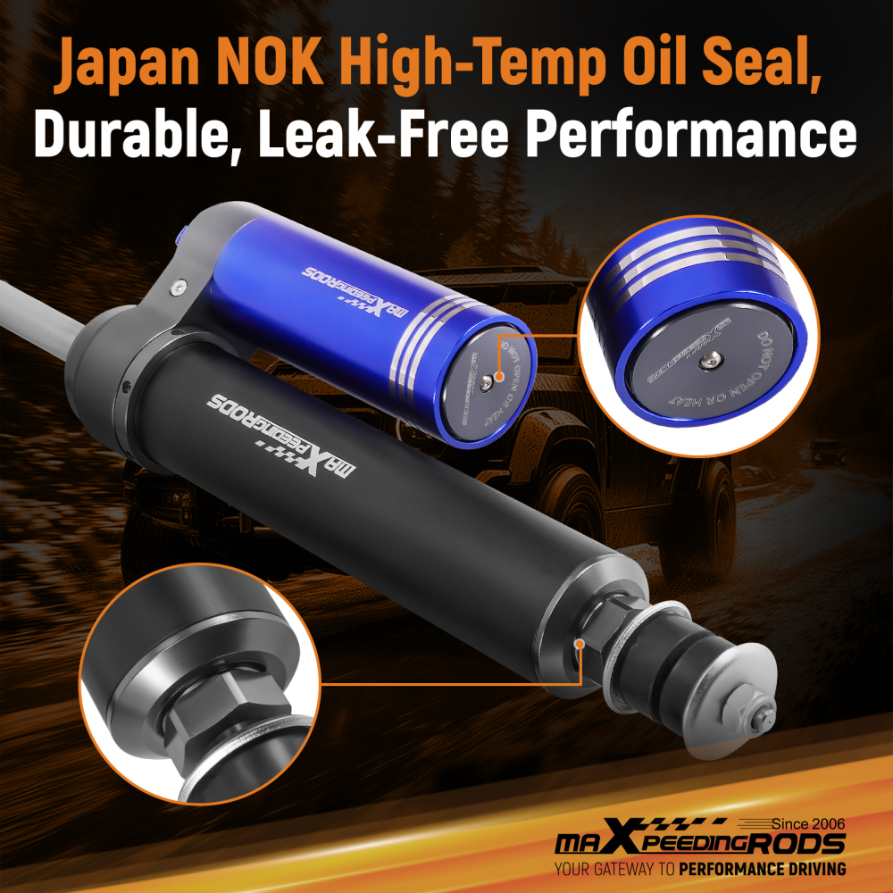 Remote Reservoir 2-3.5 Lift Rear Shocks compatible for JEEP Wrangler TJ 1997-2006