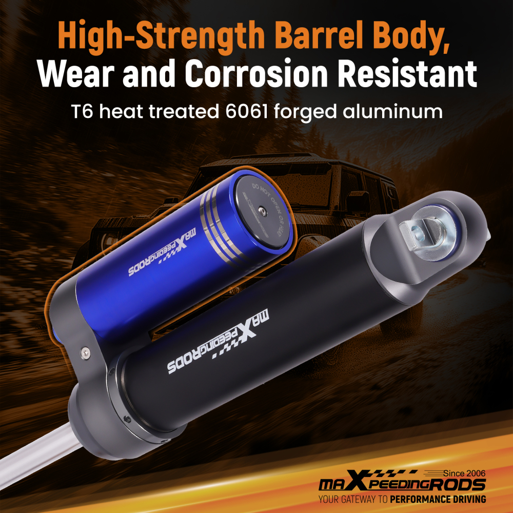 MaXpeedingrods Rear Shocks w/ Remote Reservoir For Cherokee 84-01 Wrangler 97-06