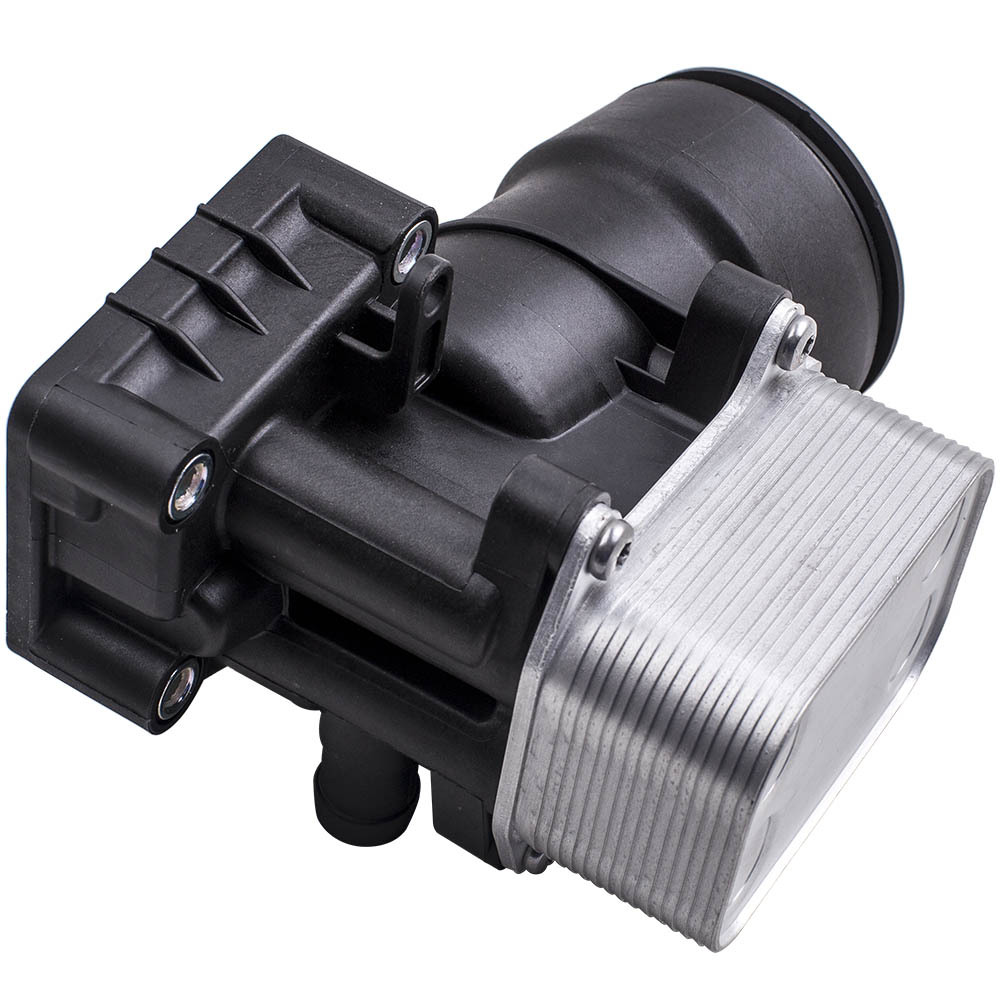 Oil Cooler housing with radiator cap gasket compatible for Audi VW Skoda 03L115389C 03L1153