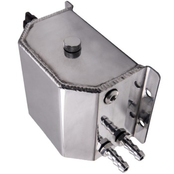 1L Aluminum Radiator Coolant Overflow Bottle Tank 12mm Water-Can Reservoir