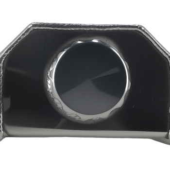 Aluminum 2L Coolant Radiator Overflow Reservoir Expansion Water Tank Sliver