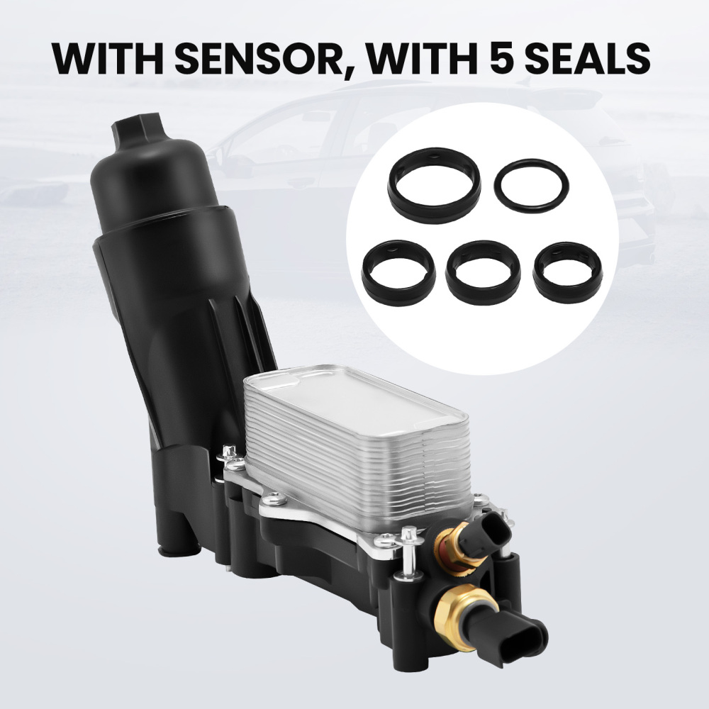 Compatible for Jeep Compatible for Chrysler Compatible for Dodge 3.6 2014-17 Oil Cooler Filter Adapter Housing 68105583AF