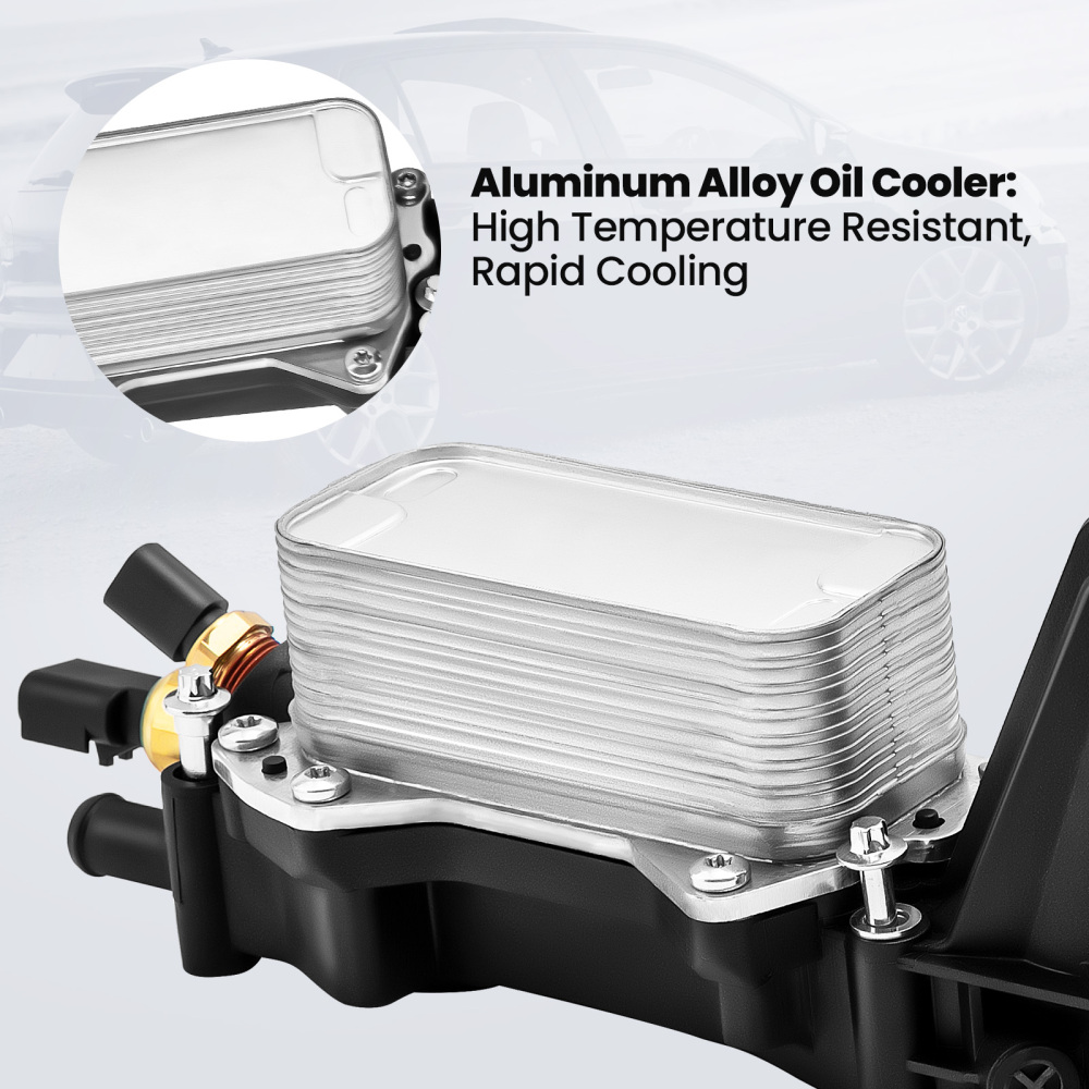 Compatible for Jeep Compatible for Chrysler Compatible for Dodge 3.6 2014-17 Oil Cooler Filter Adapter Housing 68105583AF