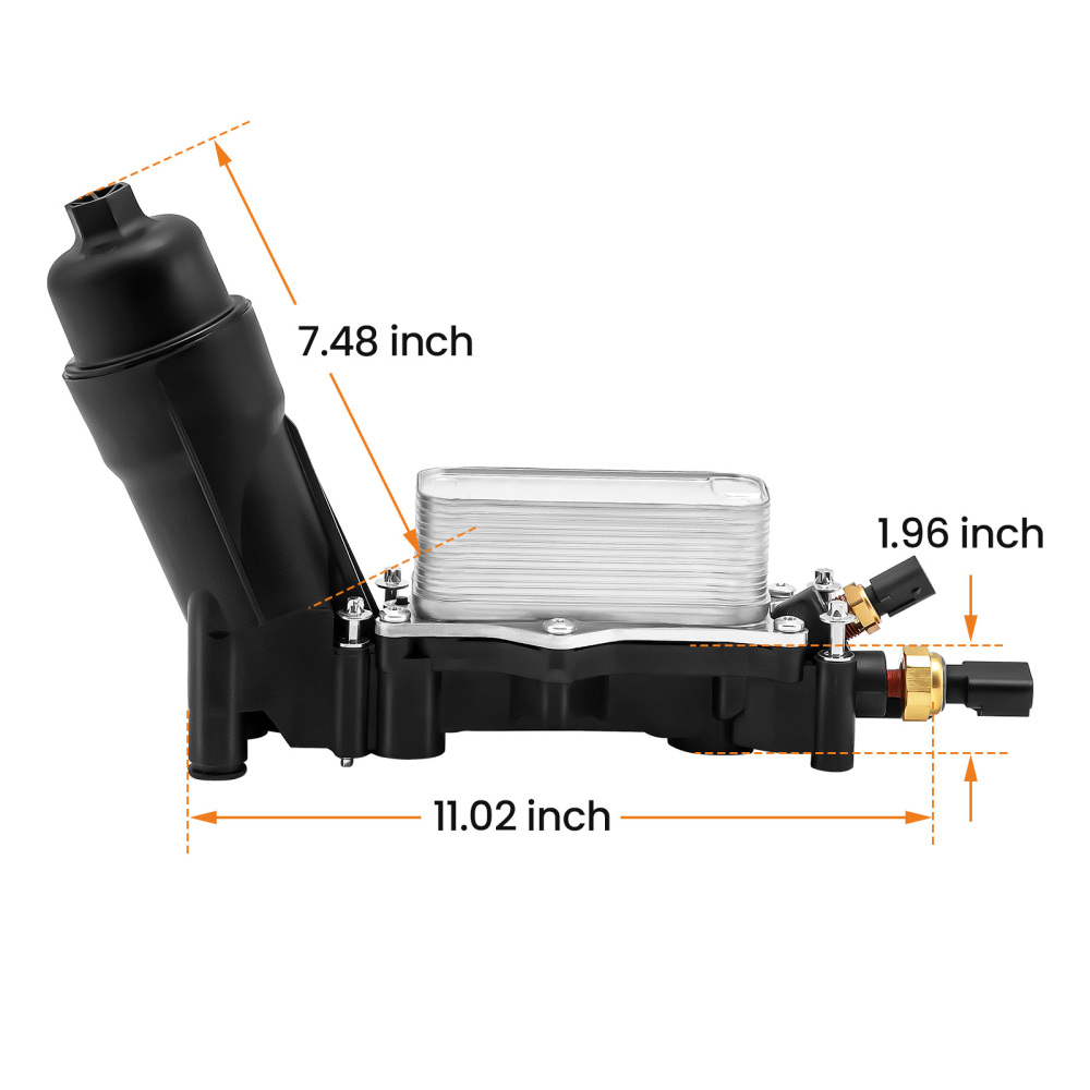 Compatible for Jeep Compatible for Chrysler Compatible for Dodge 3.6 2014-17 Oil Cooler Filter Adapter Housing 68105583AF