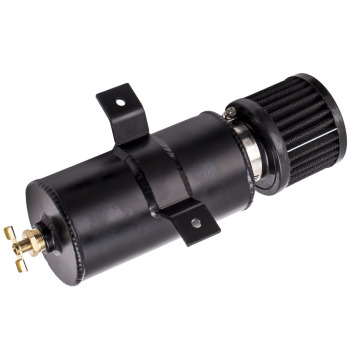 Alloy Baffled 0.75L AN10 Motor Oil Catch Can 3M Hose Kit and Fittings Universal