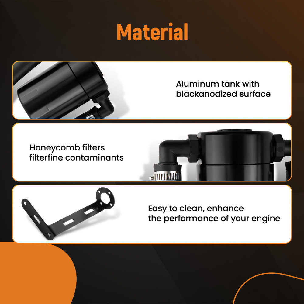 Oil Catch Can Oil Separator Kit compatible for Ford F150 5.0L 21-23 2.7L 3.5L compatible for Ecoboost