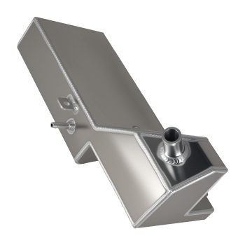 Silver Aluminum Coolant Expansion Overflow Tank compatible for Ford Mustang 4.6L V8 1996-04