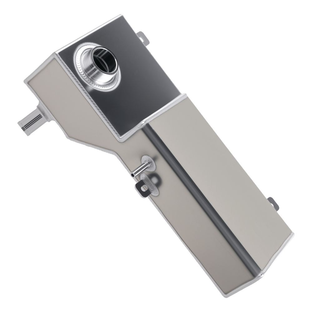 Silver Aluminum Coolant Expansion Overflow Tank compatible for Ford Mustang 4.6L V8 1996-04