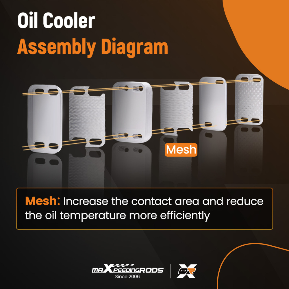 Engine Oil Cooler 6421880001 compatible for Mercedes ML GL R Class CDI 4-Matic