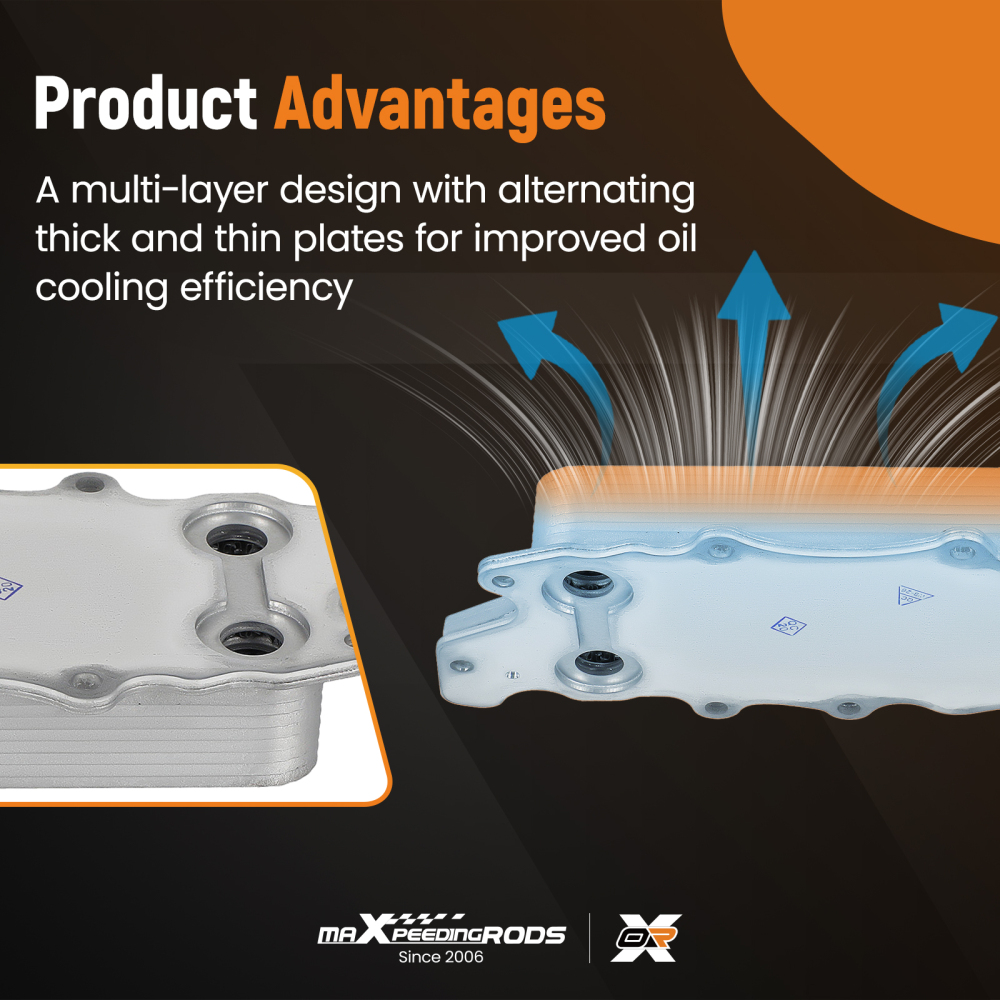 Engine Oil Cooler 6421880001 compatible for Mercedes ML GL R Class CDI 4-Matic