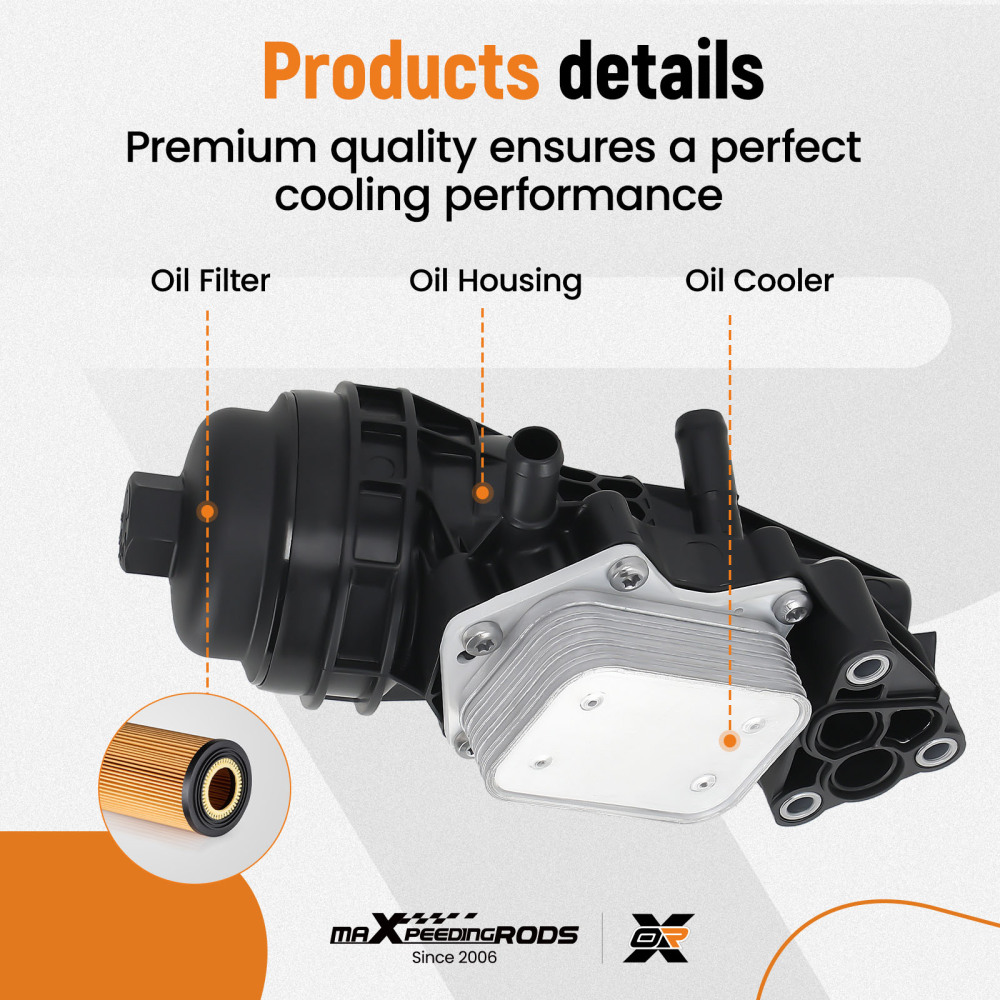 Oil Cooler Filter Housing compatible for Mercedes-Benz A220 V177 GLA250 W205 X156 270180061