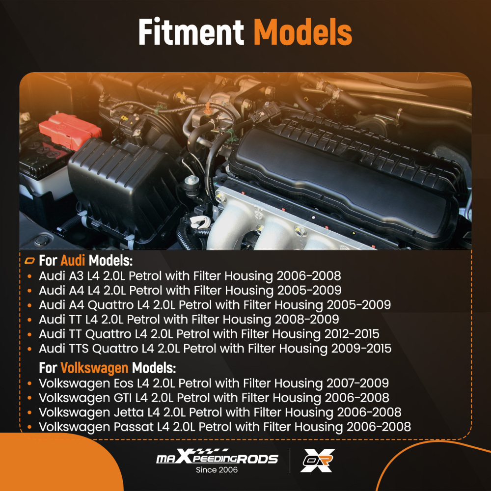 Engine Oil Filter Housing Kit compatible for Audi A3 A4 2.0L FSI TFSI 2005-2009 06D117021C