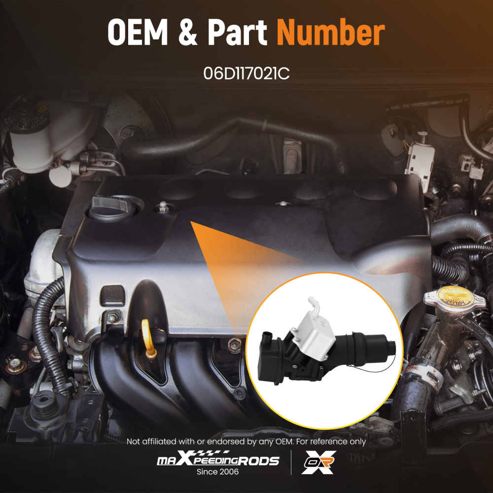 Engine Oil Filter Housing Kit compatible for Audi A3 A4 2.0L FSI TFSI 2005-2009 06D117021C