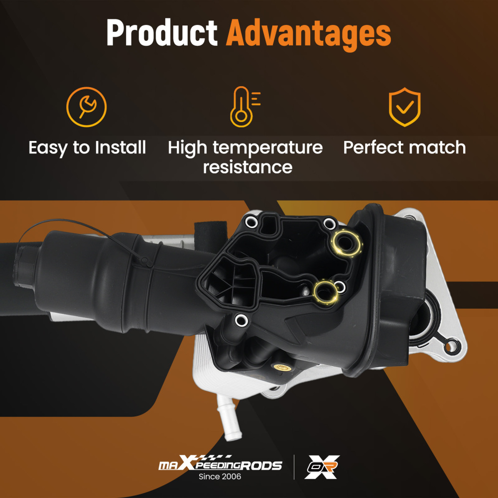 Engine Oil Filter Housing Kit compatible for Audi A3 A4 2.0L FSI TFSI 2005-2009 06D117021C