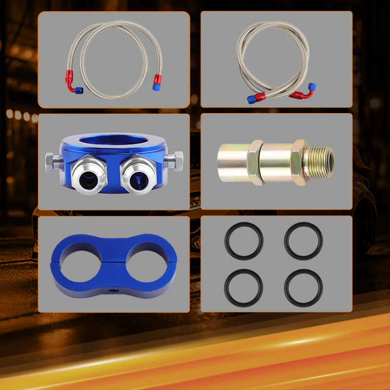 13 Row Kit radiatore olio universale AN-10 AN10 Oil cooler installation kit