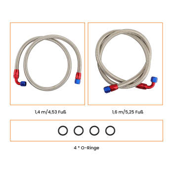 01EGD006BBL 19 Row 10AN Universal Engine Transmission Oil Cooler+Filter Adapter