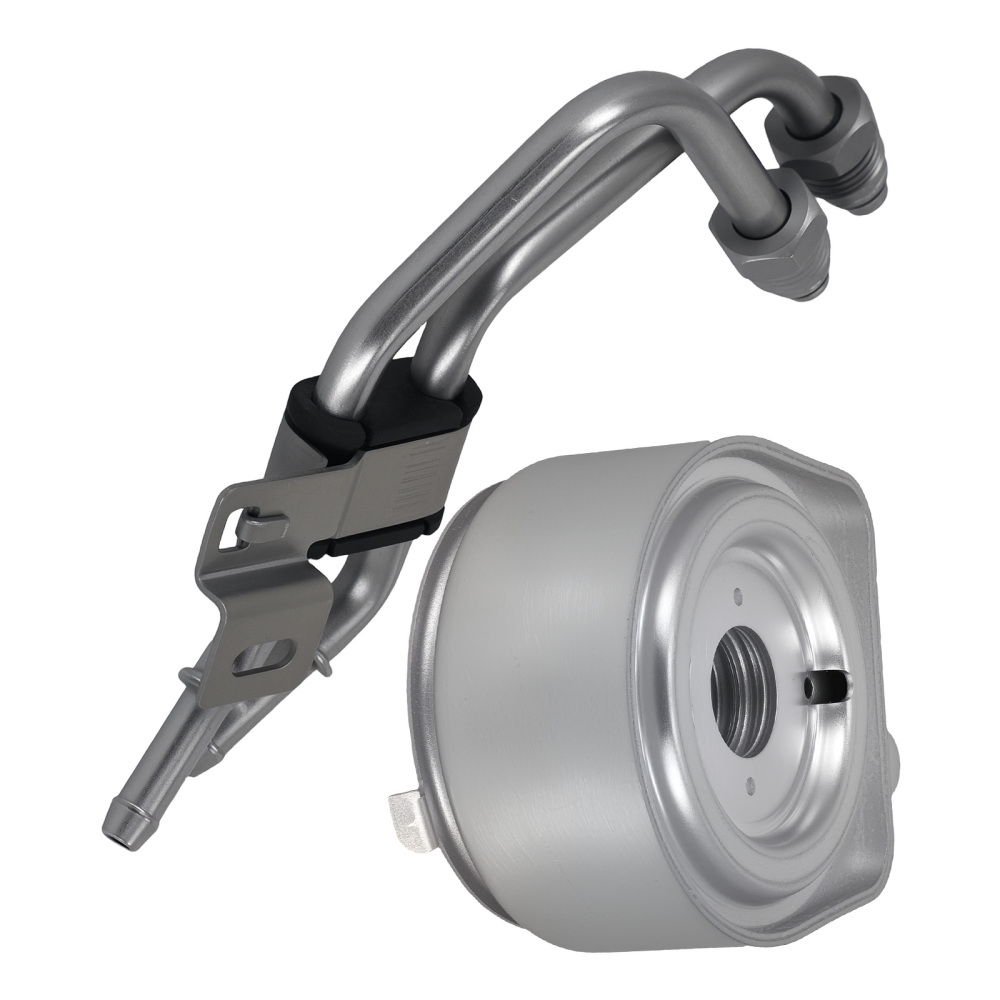 Engine Oil Cooler w/ Pipe compatible for Buick Envision 16-20 compatible for Chevrolet Malibu V40602120