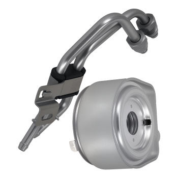 Engine Oil Cooler w/ Pipe compatible for Buick Envision 16-20 compatible for Chevrolet Malibu V40602120