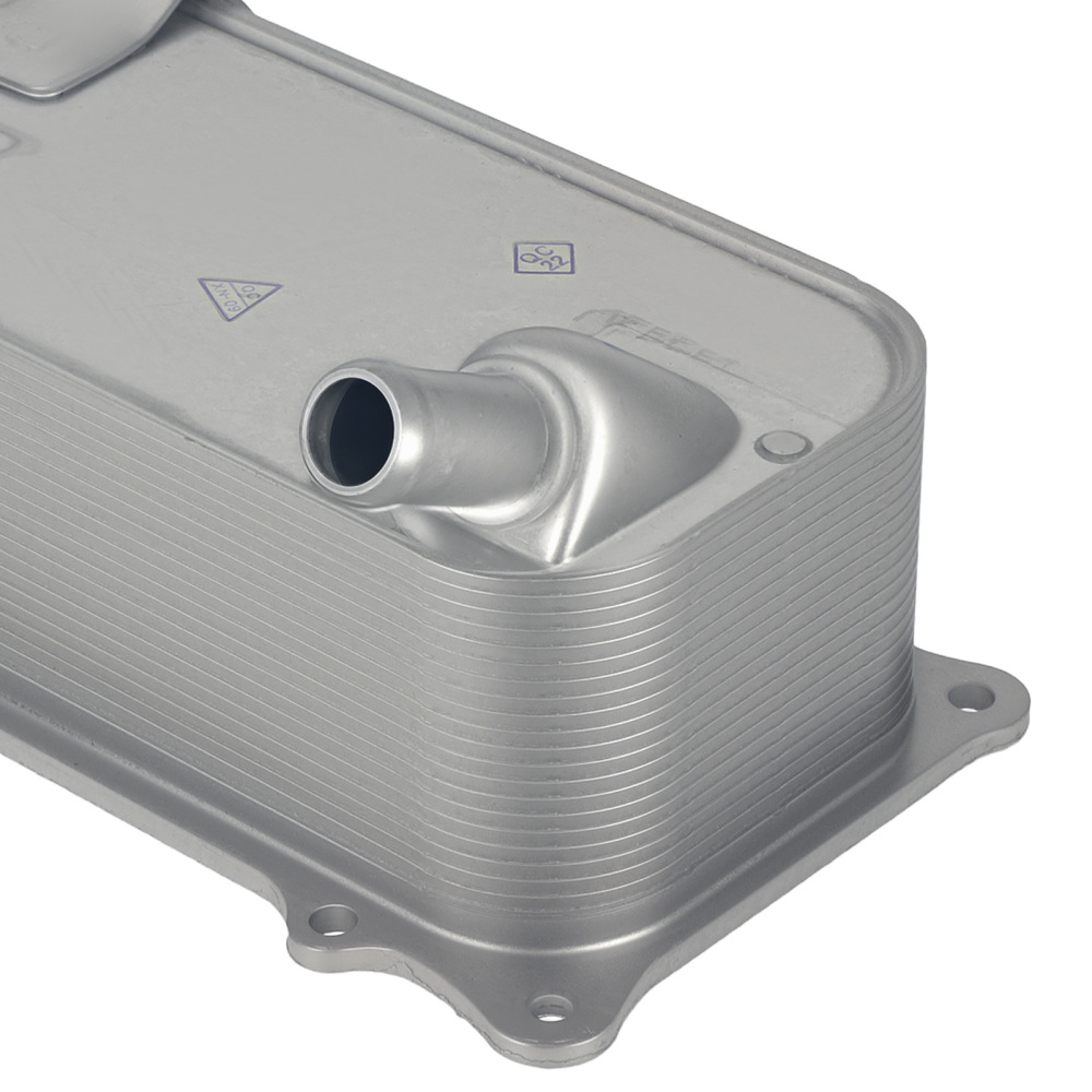 Silver Oil Cooler compatible for Porsche Cayenne 4.8L V8 2008-2010 94810727103 94810727102