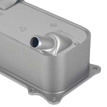 Silver Oil Cooler compatible for Porsche Cayenne 4.8L V8 2008-2010 94810727103 94810727102