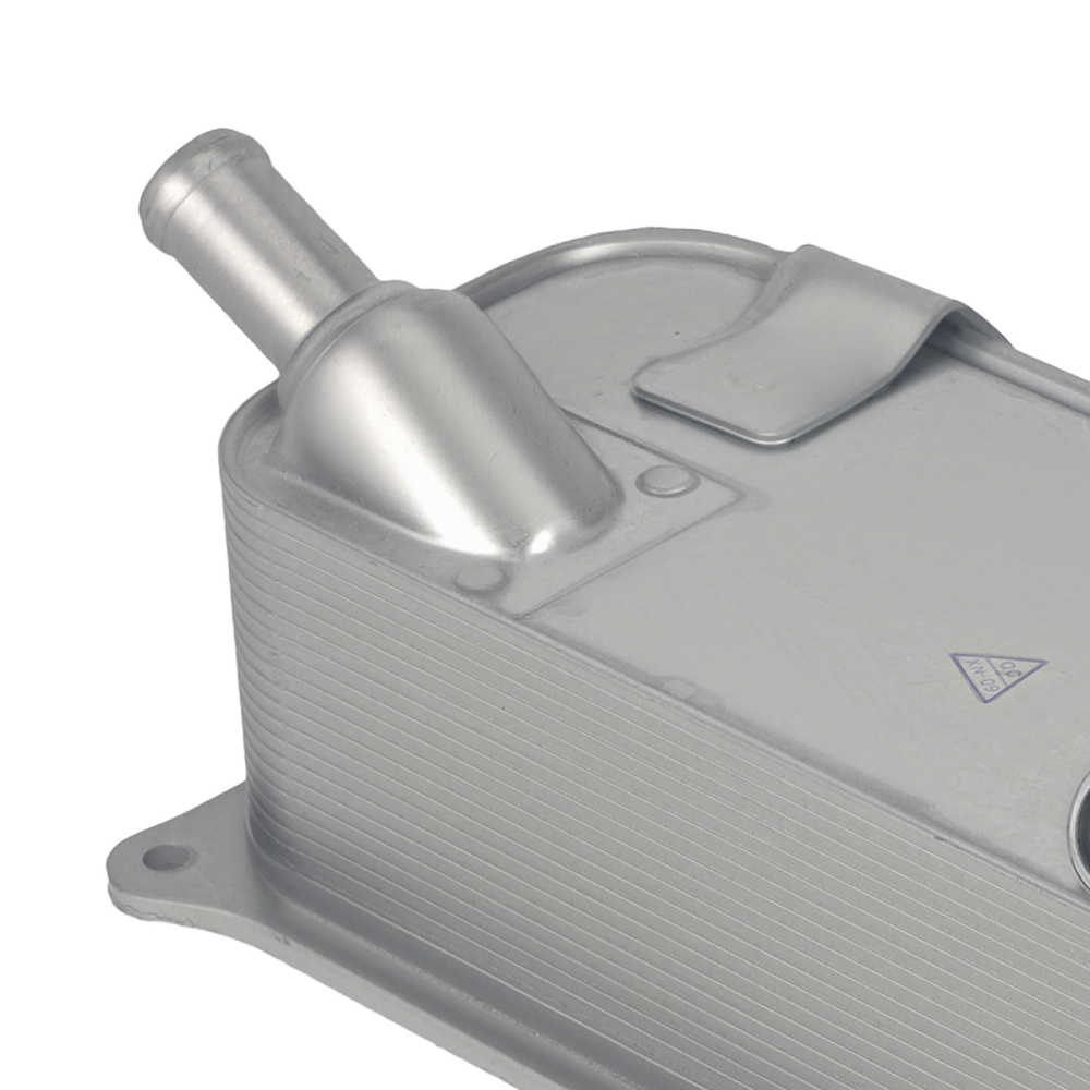 Silver Oil Cooler compatible for Porsche Cayenne 4.8L V8 2008-2010 94810727103 94810727102