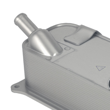 Silver Oil Cooler compatible for Porsche Cayenne 4.8L V8 2008-2010 94810727103 94810727102