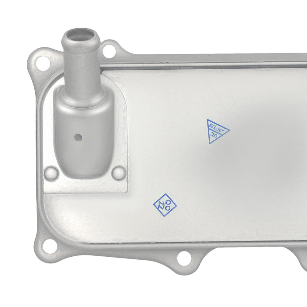 Silver Oil Cooler compatible for Porsche Cayenne 4.8L V8 2008-2010 94810727103 94810727102