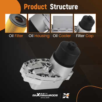 Engine Oil Cooler Filter Housing compatible for Land Rover Discovery 4 L319 3.0 TD 09-2018