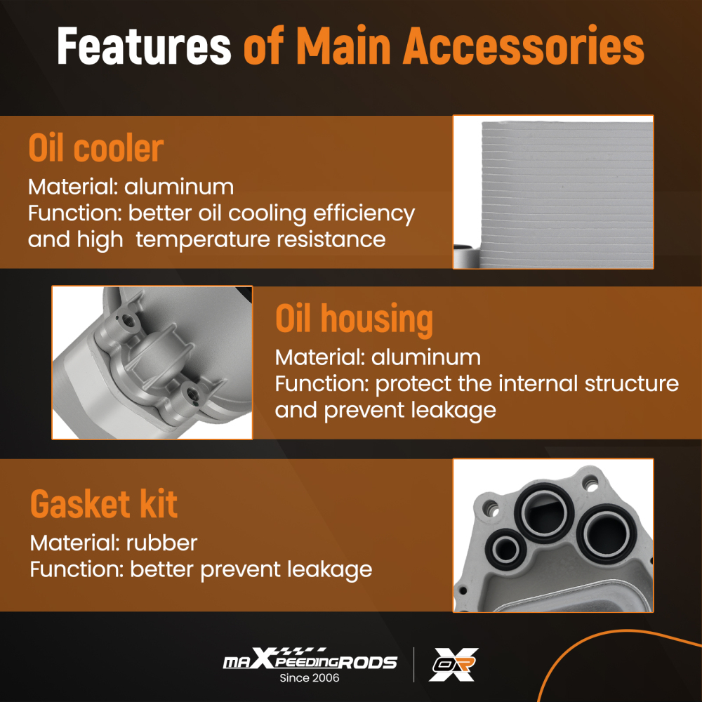 Engine Oil Cooler Filter Housing compatible for Land Rover Discovery 4 L319 3.0 TD 09-2018