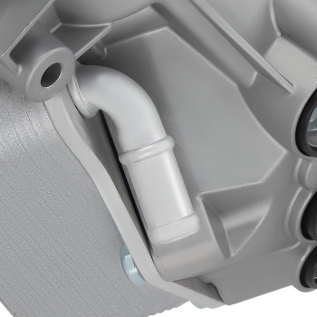 Aluminum Oil Cooler Filter Housing compatible for Audi TT Quattro compatible for VW Golf Jetta Passat 2.5L
