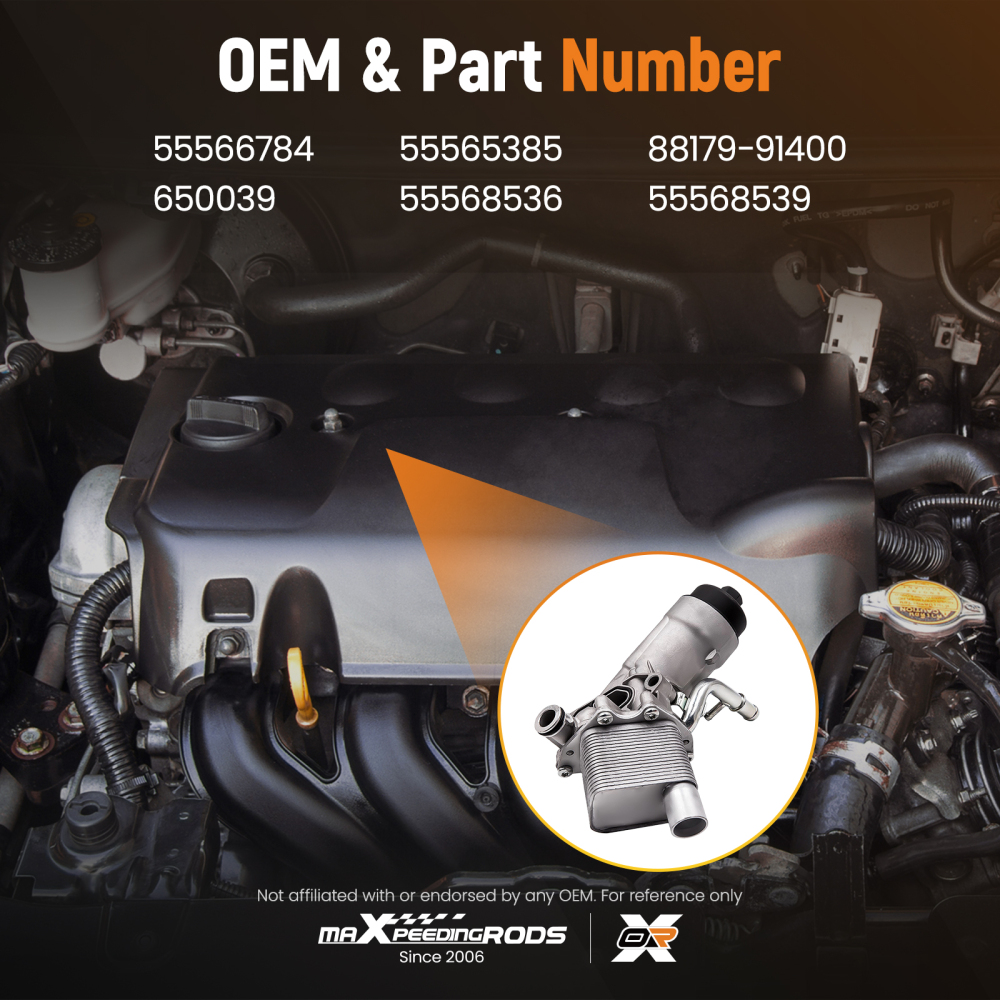 Radiatore Olio Olio Motore compatibile per Opel Vauxhall Astra Adam Zafira Corsa Insignia