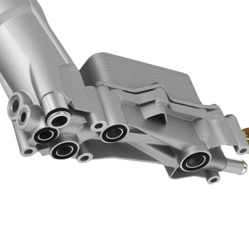 Aluminum Engine Oil Cooler Filter Housing compatible for Dodge Chrysler Ram Jeep 11-17 3.6L