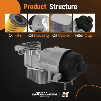 Oil Filter HousingCooler Kit compatible for Ford Focus Fiesta Transit 1.5 1.6 TDCI