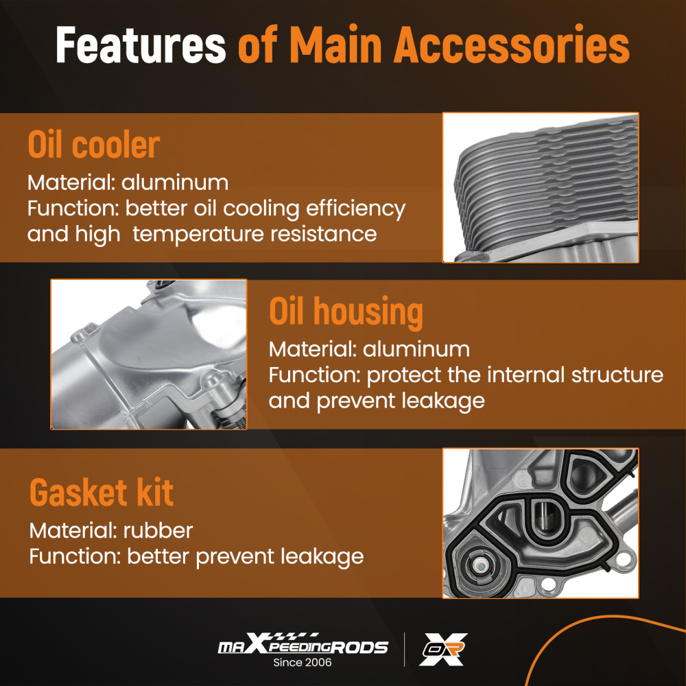 Oil Filter HousingCooler Kit compatible for Ford Focus Fiesta Transit 1.5 1.6 TDCI