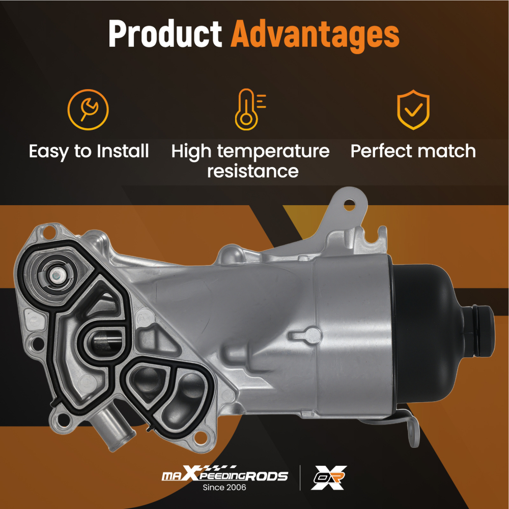 Oil Filter HousingCooler Kit compatible for Ford Focus Fiesta Transit 1.5 1.6 TDCI