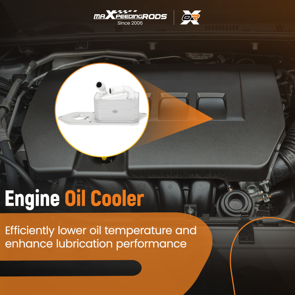 Engine Oil Cooler compatible for Ford Transit Custom V362 2.0 EcoBlue 2015-2023 GK2Q6A642AB