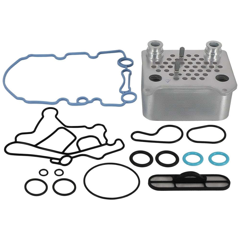 Upgraded Engine Oil Cooler Kit compatible for Ford Powerstroke Diesel V8 6.0L 3C3Z6A642CA