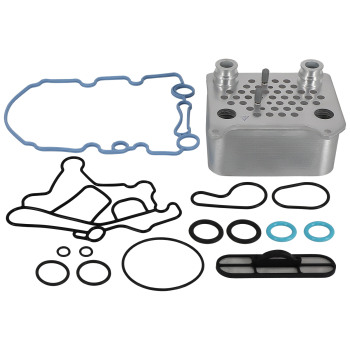 Upgraded Engine Oil Cooler Kit compatible for Ford Powerstroke Diesel V8 6.0L 3C3Z6A642CA