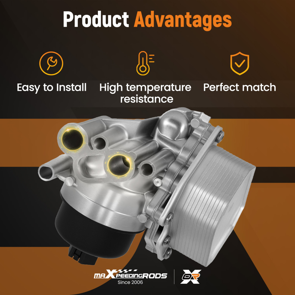 Oil Cooler compatible for Ford TRANSIT MK7 MK8 FOCUS III 2.2 compatible for FWD PEUGEOT BOXER 2.2 2006-on