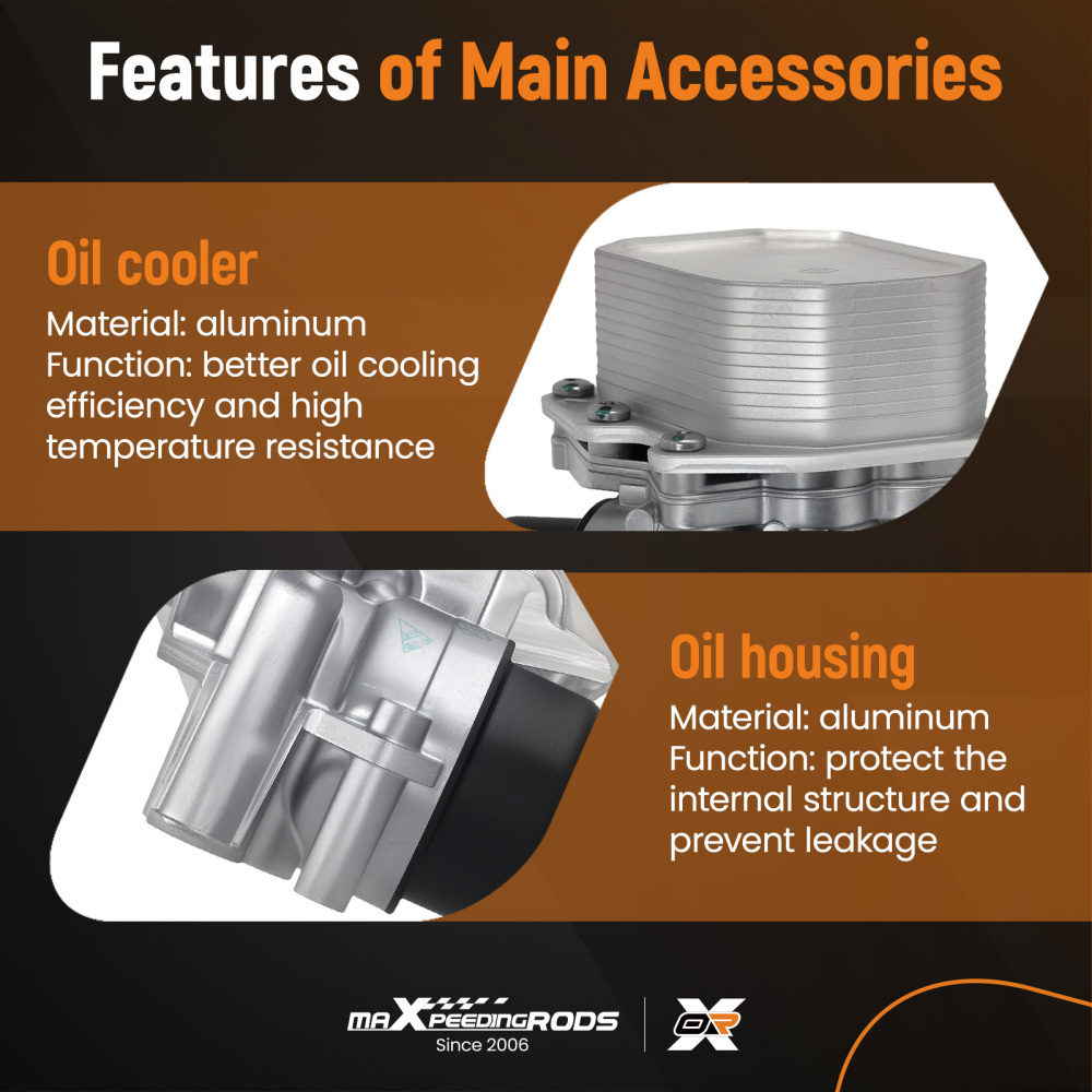 Engine Oil Cooler compatible for Ford Transit 2.2 compatible for FWD 2006-2014 BK2Q6B624CB